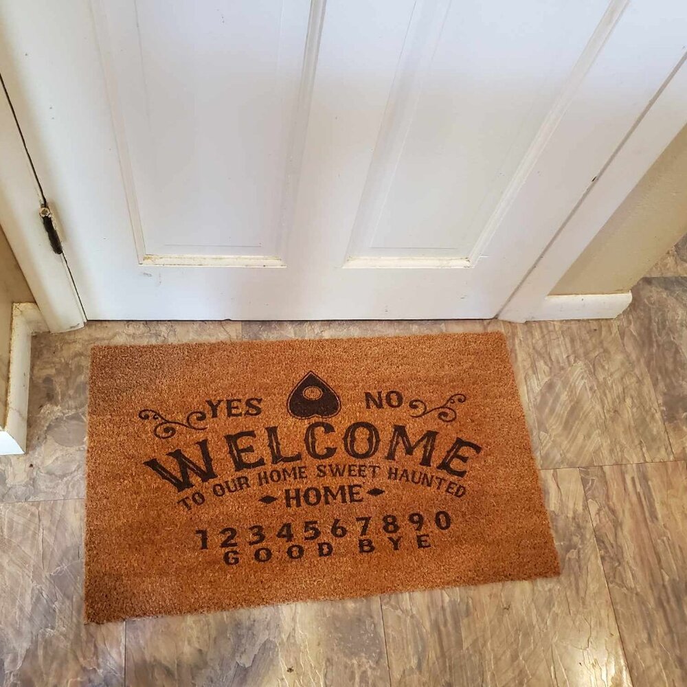 Home Sweet Haunted Home Door Mat